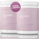 Collagen Pure x 2 I 2 contenedores de 100% Hidrolyzed Collagen Powder (Type I " III) I Odorless " Unflavoured I Easy Mix - 60 Day Supply