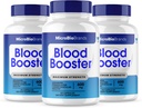 (3 Pack) Microbio Blood Booster, Micro Bio Blood Booster Natural Blood Flow Support Supplement, Micro Bio Brands Pills Advanced Microbiobrands Maximum Strength Support Formula (180 cápsulas)