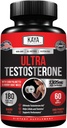 Kaya Naturals UltraTest- Hombres T Booster con Tongkat Ali, Horny Goat Weed, Tribulus - Suplemento de entrenamiento natural para la energía, la resistencia y el estrangulador - 180 Cuenta