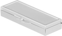 Healifty Caja de almacenamiento de pastillas Medicamento Organizador semanal de acero inoxidable 7 días caja de píldoras Organizador diario envases de almacenamiento de píldoras Medicina Organizador Blush Travel Square