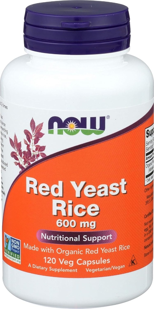 Ahora Alimentos SPO Rice de levadura roja 600 mg, 120 TC