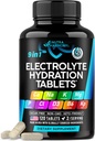 Electrolitos - Tabletas electrolíticas con Magnesio, Sodio, Potasio, Cloruro, Vitaminas D3 &amp; B6, Kelp Powder - Salt Pills - Hecho en EE.UU. - Tablas orales como cápsulas - Vegan & Keto Friendly - 120 Tabs