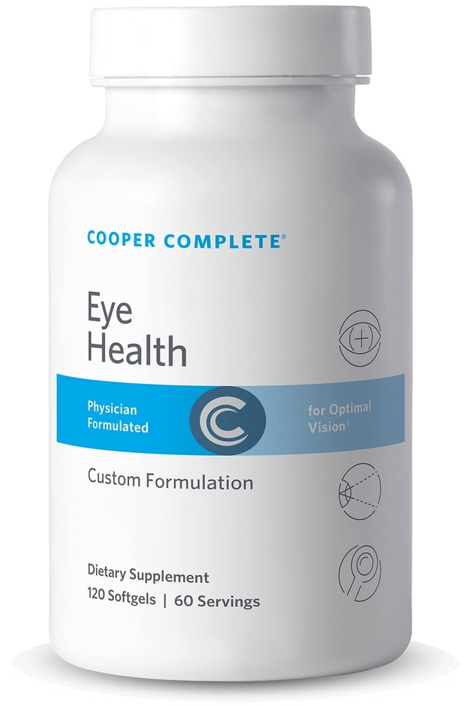 Cooper Complete - Suplemento de Salud Ocular - Lutein, Meso Zeaxanthin y Zeaxanthin, Vitamina C &amp; E - 60 Day Supply Pack of 1
