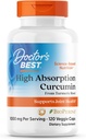 Médicos mejor alta absorción Curcumina de Turmeric Root, apoya la salud conjunta, no GMO, libre de gluten, soy libre, vegano 120 cápsulas vegetales