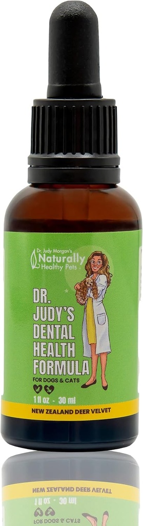 Fórmula de salud dental del Dr. Judy Morgan para perros y gatos, 1 fl oz (30 ml)
