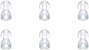 (6pcs/lot)Hearing Aid Ear Consejos de oído Silicone Earplug Domes para BTE,ITE y Pocket Hearing Aids Ear Bud Replacements (Small φ8mm)