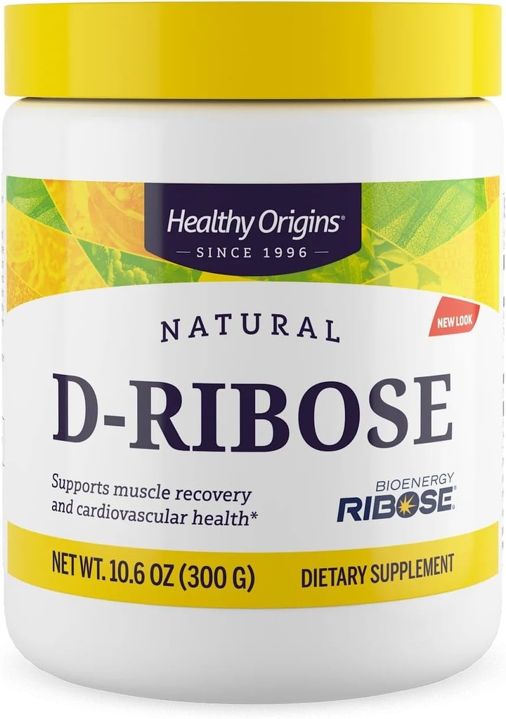 Orígenes saludables D-Ribose Powder (BioEnergy, Non-GMO, Gluten Free, Energy Support, Heart Support), 10.6 Ounce
