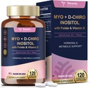 Suplemento de Totaria Inositol para Mujeres con Vitamina D3, Folato, 40:1 Ratio Myo-Inositol 3000mg " D-Chiro Complejo de 75 mg de Inositol, Vitamina B8 Suplemento de Inositol para Mujeres Pelo, Nail, Salud de la Esquía