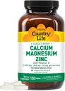 País Vida Calcio Magnesio Zinc con Vitamina D3 y L-Glutamic Ácido, Suplemento dietético para el soporte de hueso, Certified Gluten Free, 1000mg/500mg/25mg, 180 Tablets