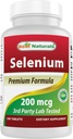 Best Naturals Selenium 200 mcg Suplemento, 240 Conde