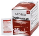 Productos Medique Medi-First 80933 Sinus Decongestant, 100-Packets de 1 (Paquete puede variar) , Rojo