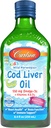 Carlson - Kid's Cod Liver Oil, 550 mg Omega-3s, Vitaminas A &amp; D3, Wild Norwegian, Bubble Gum, 250 mL