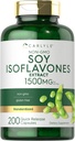 Carlyle Soy Isoflavones for Women and Men 1500mg ← 200 Capsules ¦ Non-GMO, Gluten Free Extract Supplement