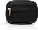 Caja de píldoras Easy Kit - Caja de organizador de medicina con suplemento de vitamina de siete días extraíble - dispensador de viaje compacto en el sujetador de bolsa con bolsillo picado (negro)