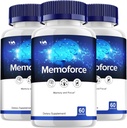 Vitamoon Memoforce Suplemento cápsulas – Memoforce Nootropics Pills, Memoforce Clarity Focus and Reviews, 180 cápsulas