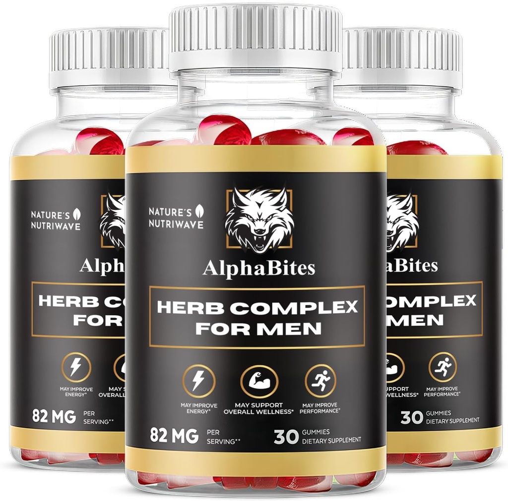 AlphaBites Gummies - Original Fórmula Alpha Bites, 30 Gummies, 3 Month Supply