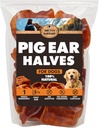 BRUTUS & BARNABY Pig Halves for Dogs, 15 Ct. – All-Natural Single Ingredient Dog Chews, Slow Cooked &amp; Fully Digestible Rawhide Alternative
