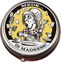 Caja de píldoras Mad Hatter - Compacto 1 o 2 Caso de Medicina Compartment