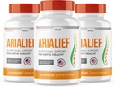 (3 PACK) Arialief Sciatica Nerve Support, Arialeaf Advanced Nerve Health, Arialeaf Prime Palm Sciatica, Aria Leaf Primepalm Aria Lief, Nerve Relief Supplement Sciatic Soothing (180 capsules )