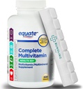 Equate Complete Multivitamin Dietary Supplement, Adults, 220 Count, 7 Day Pill Organizer Included - 1 Pack