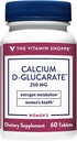 The Vitamin Shoppe Calcium D-Glucarate 250MG, Natural Substance for Women's Health That Supports Estrogen Metabolism &amp; Hormone Balance Through Detoxification (60 Tablets)