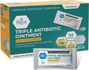 Paquetes de ungüento antibiótico triples MED PRIDE Bulk 144 X 0.9g, Packs de ungüento antibiótico individuales para quemaduras, cortes, cuidado de heridas