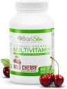 BariSlim Advanced Chewable Tablas multivitamínicas - Vitamina Bariatrica y Suplemento para Cirugía Post-Bariatrica Incluye Bypass Gástrico y Sleeve Gástrico TENIDO Cereza Silvestre (60 Cuenta)