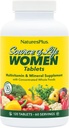NaturesPlus Source of Life Women Multivitamin - 120 Tablets vegetarianos - Whole Foods, Enzymes & Minerals - Global Health, Energy - Gluten-Free - 60 Servings