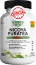 Nicoya PuraTea Max Green Tea Extract &amp; Green Coffee Bean for Metabolism Support, Natural Energy Boost, Antioxidant-Rich Supplement – 60 cápsulas