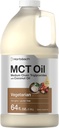 Horbäach MCT Oil 64 oz TENIDO 100% Puro Silencioso con café, té, jugo y líquidos TENIDO Relación calidad/precio Fórmula sin sabor ANTE Keto, Vegetariano, No GMO y Gluten Gratis