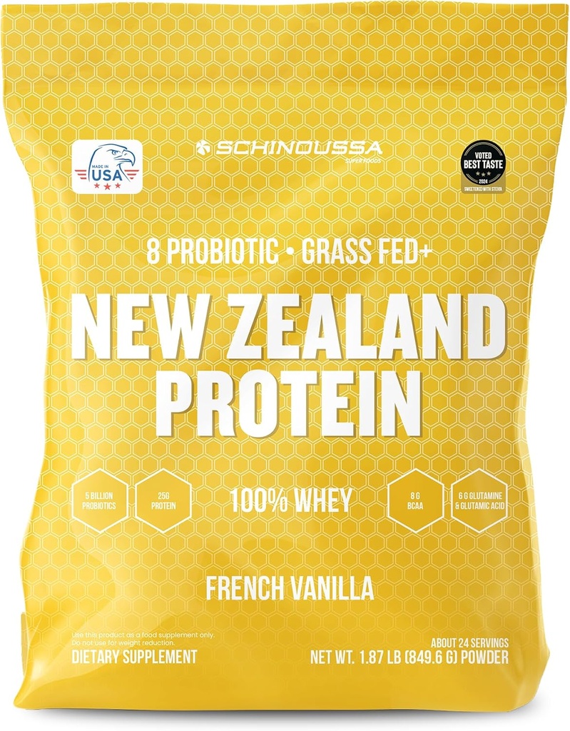 Probiótico Whey Protein Powder ← Grass-Fed Silencio Vanilla Silencio 2 lb ← Gut Health &amp; Immune Support ← 8 Probiotic Strains ← Protein for Muscle Recovery &amp; Digestive Health