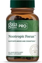 GAIA HERBS PRO Nootropic Focus - Brain Health Support Supplement* - Nootropic Supplement with Saffron, Ginkgo Leaf Extract " Lemon Balm - Vegan, Gluten-Free - 40 Liquid Phyto-Caps (20 Servings)