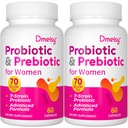 Probióticos vaginales, 70 Probióticos CFU de billón para mujeres, 13-en-1 Mujeres Probióticos " Prebióticos orgánicos para Vaginal, orina, pH Balance, Immune, Gut " Digestivo, Salud de Bloating - 4 meses de suministro