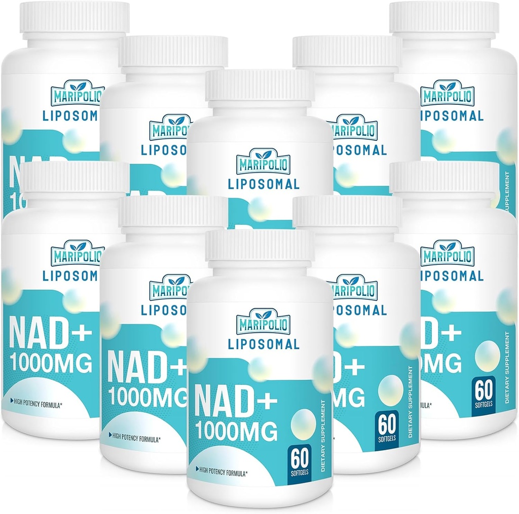 Liposomal NAD+ Suplemento 1000 mg TENIDO Pontecy más alto NAD TEN Max Absorption  Suplemento puro NAD Energía y Reparación de ADN, Defensa del envejecimiento, Función cerebral