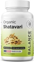 Shatavari ecológico 1200mg, 60 cápsulas - Lactation Support Vitaminas, Saldo hormonal para las mujeres, Espárragos Racemosus Root