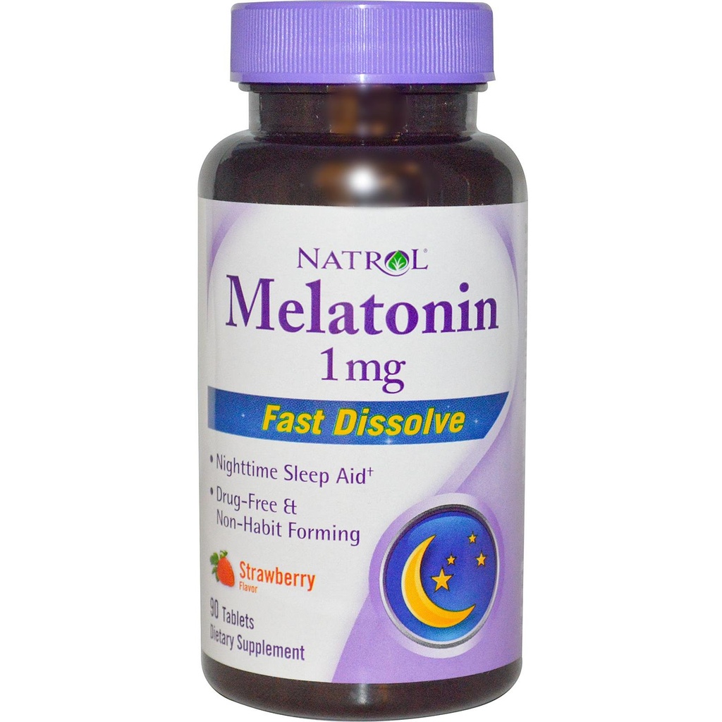 Natrol Melatonin Fast Dissolve - Strawberry 1 mg 90 Tabs