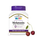 Siglo XXI, Melatonina Tablas de disolver rápido 10 mg, Blanco, Cereza, 120 Conde