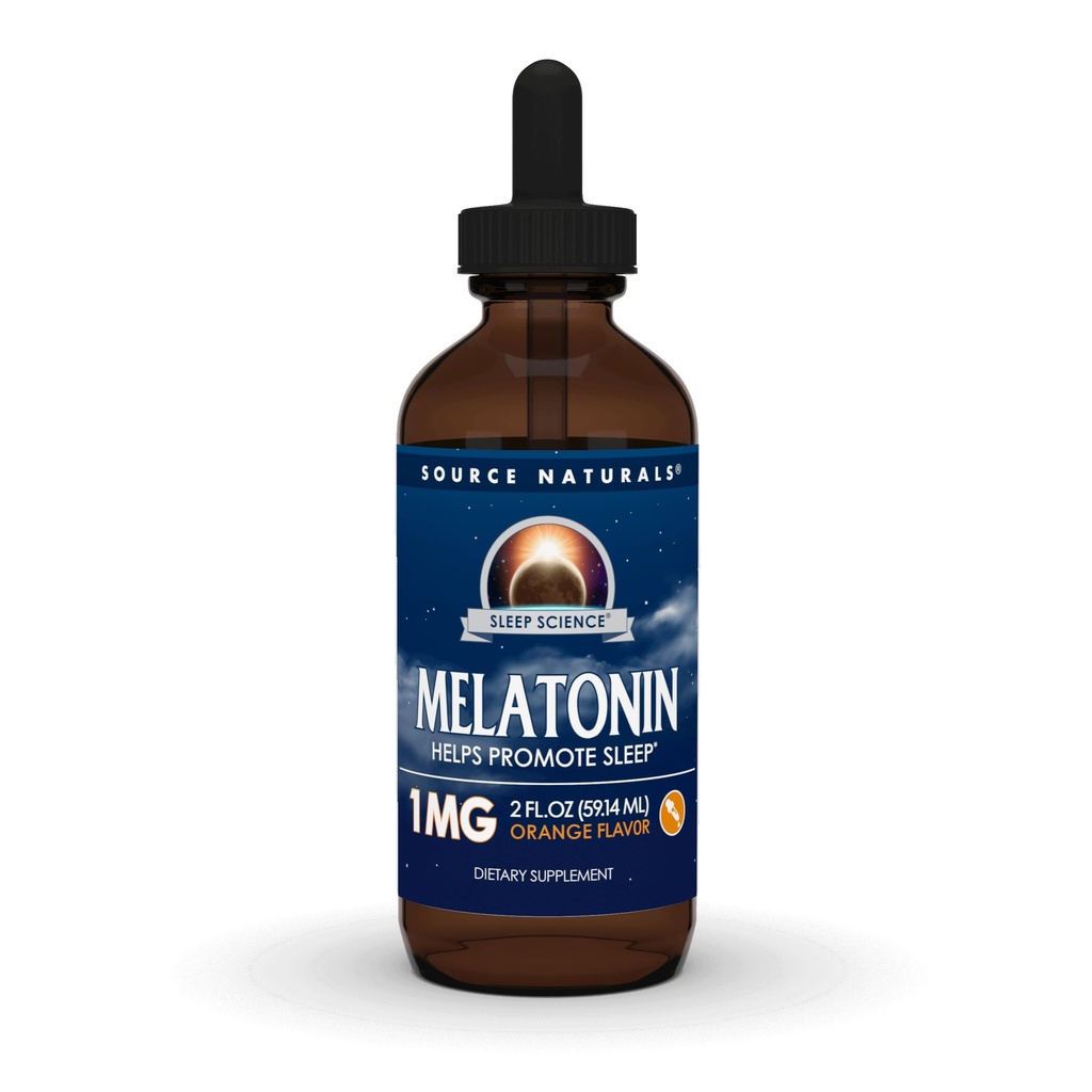 Source Naturals Melatonin* - 1 mg, 2 Fluid oz