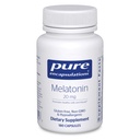 Pure Encapsulations Melatonin 20 mg - Not Intended for Sleep Support - for Immune System " Healthy Cells - 99,5% Purity Melatonin - Gluten Free " Non-GMO - 180 Capsules