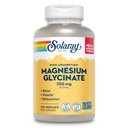 SOLARAY Magnesium Glycinate Capsules, Chelated Magnesium Bisglycinate w/BioPerine, Absorción Superior Suplemento Magnesio - Huesos, Musculos, Heart Support, Vegan (30 Servimientos, 120 VegCaps)