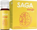 SAGA SURGE Organic Energy Shots ← Rendimiento Bebida  Yerba Mate &amp; Alpha GPC Suplemento con CoQ10, Turmeric &amp; Mushrooms ANTE Pre Workout Boost Drink for Focus, Endurance & Performance TEN 2oz Peach Mango