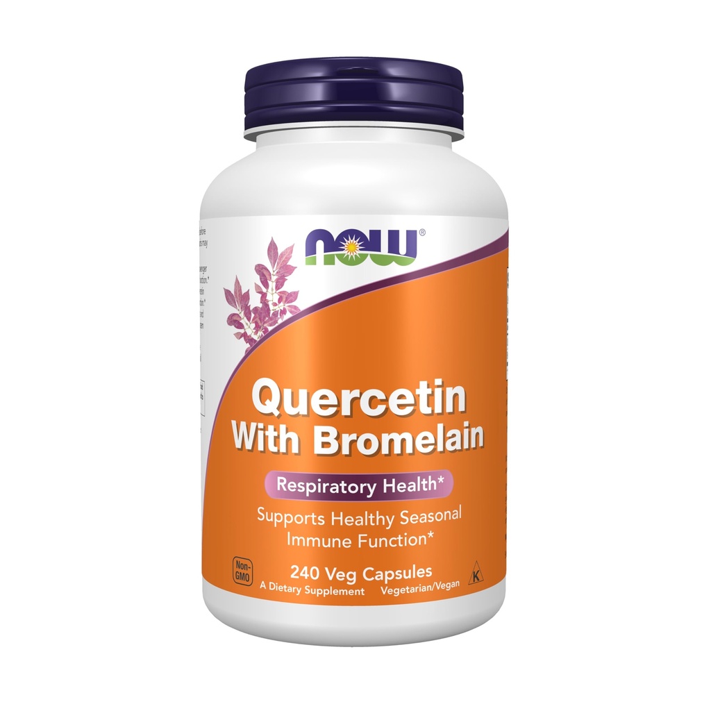AHORA Suplementos de Alimentos, Quercetina con Bromelain, Sistema de Inmune Equilibrado*, 240 cápsulas de Veg