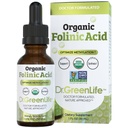 Dr. Green Mom USDA Organic Folinic Acid Drops - 500 mcg por gota Apoyo a la metilación B9 Suplementos para adultos y niños Apoyo a la función neurológica, Nervous System Health & DNA Synthesis