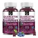 (2 Pack) Quercetina Gummies - Quercetina con Bromelain 2378mg - Blend con Elderberry, Echinacea Purpurea Extracto, Zinc, Vitamina C,D3,K2, Soportes Complejos Immune, Cardiovascular &amp; Respiratory Función