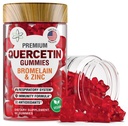 BioVit Quercetin Gummies 500MG - Activated Quercetin for Kids &amp; Adults Immune System &amp; Allergy - Chewable with Bromelain, Zinc, Vitamina C, Vitamina D3 - Made in USA - 60 Vegan Gummy Bears