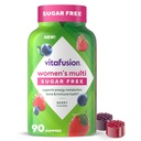 Suplemento multivitamínico gratuito de mujeres Vitafusion, Keto Dieta amigable Adulto vitamina Gummy para la energía, bonificación &amp; soporte inmunológico*, 90 cuenta