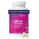 Microbioma Laboratorios MegaSporeProbióticos Bioticos para Hombres Mujer - Probiótico de base esporádica para Gut Health &amp; Digestive Support - Establo-Stable, Travel-Friendly, Probióticos para Mujeres (180 cápsulas)
