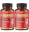 2 Packs 60 Counts 4 Months - D-Mannose Capsules - Natural Urinary Tract Health & Immune Support - 7in1 with Cranberry, Dandelion, Hibiscus & More