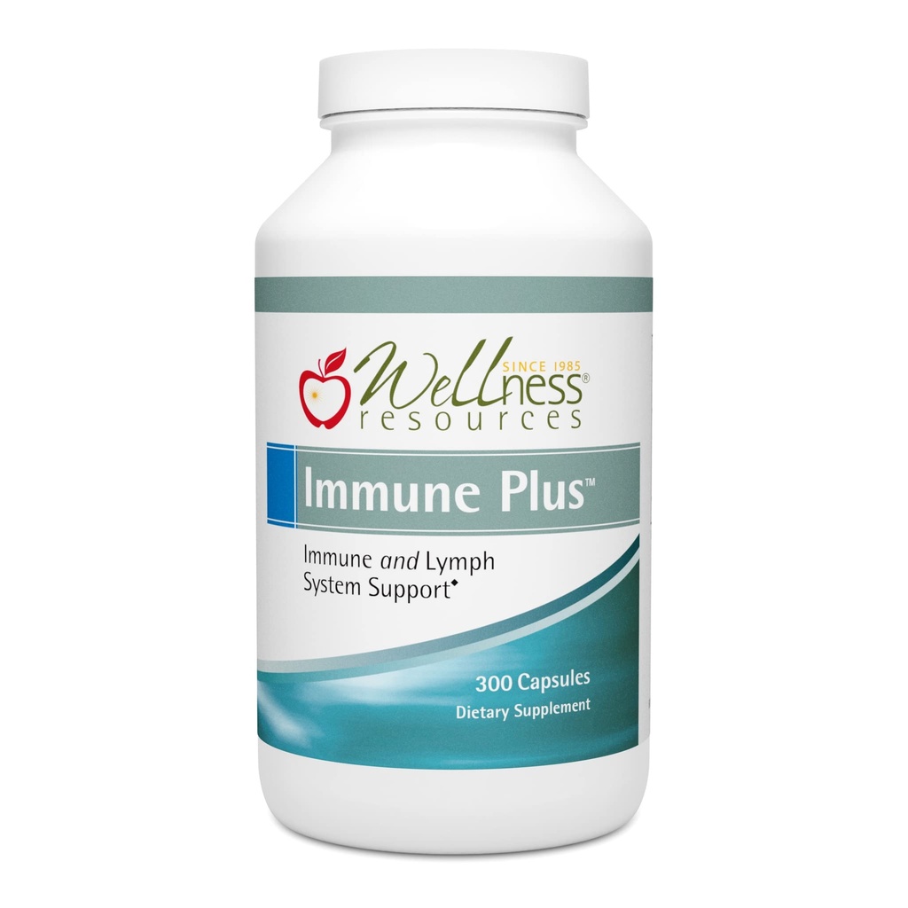 Wellness Resources Immune Plus - Arabinogalactan Capsules (300 Veggie Capsules) Lymph e Immune Enhancer