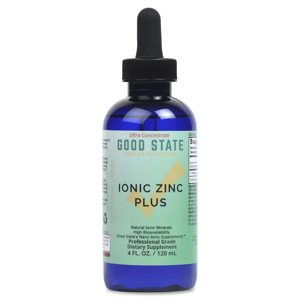 Good State Ø Liquid Ionic Zinc Plus - Ultra Concentrate (10 gotas iguales 15 mg - 200 por botella)
